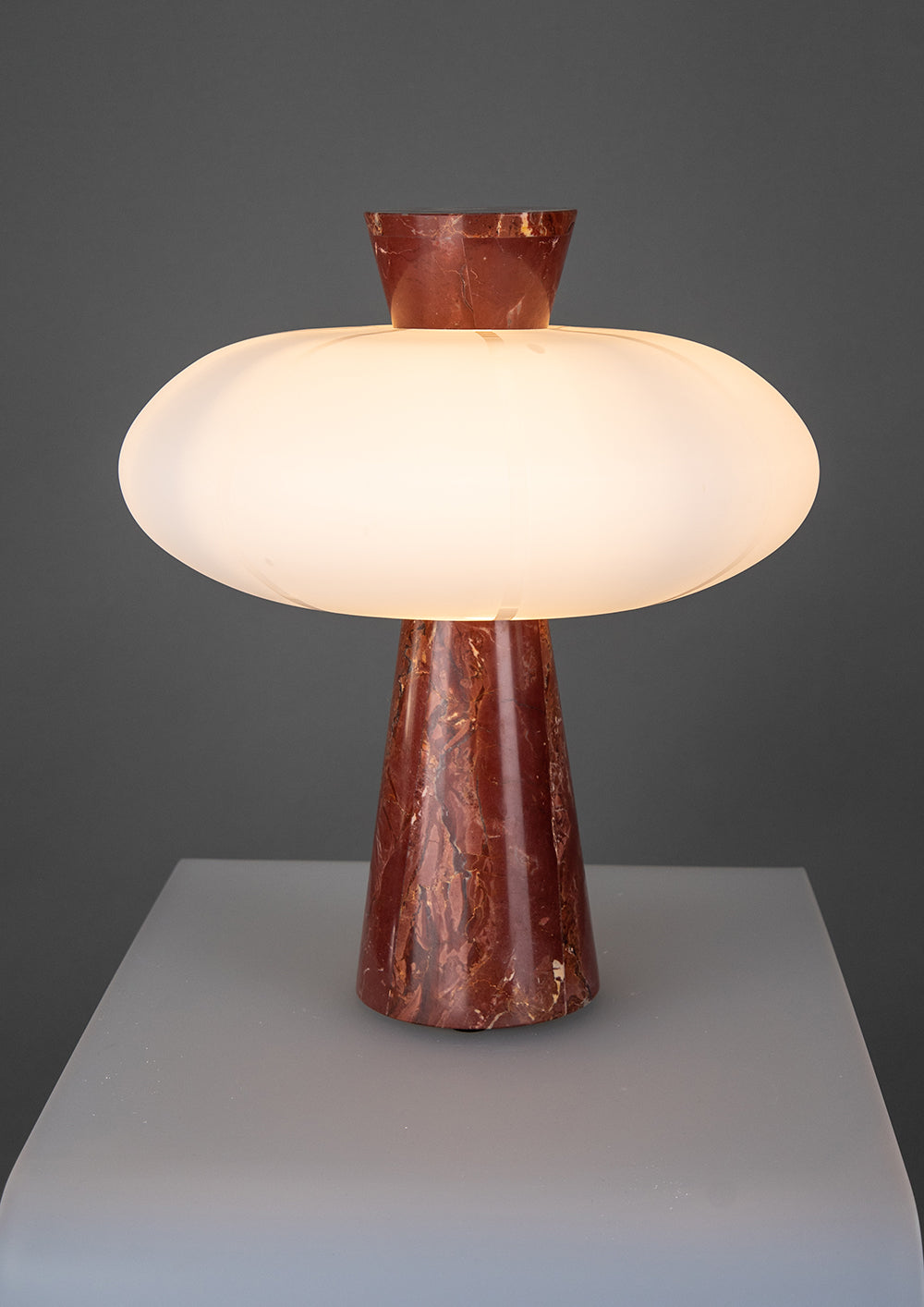 Andorra Table Lamp | Opal White Glass