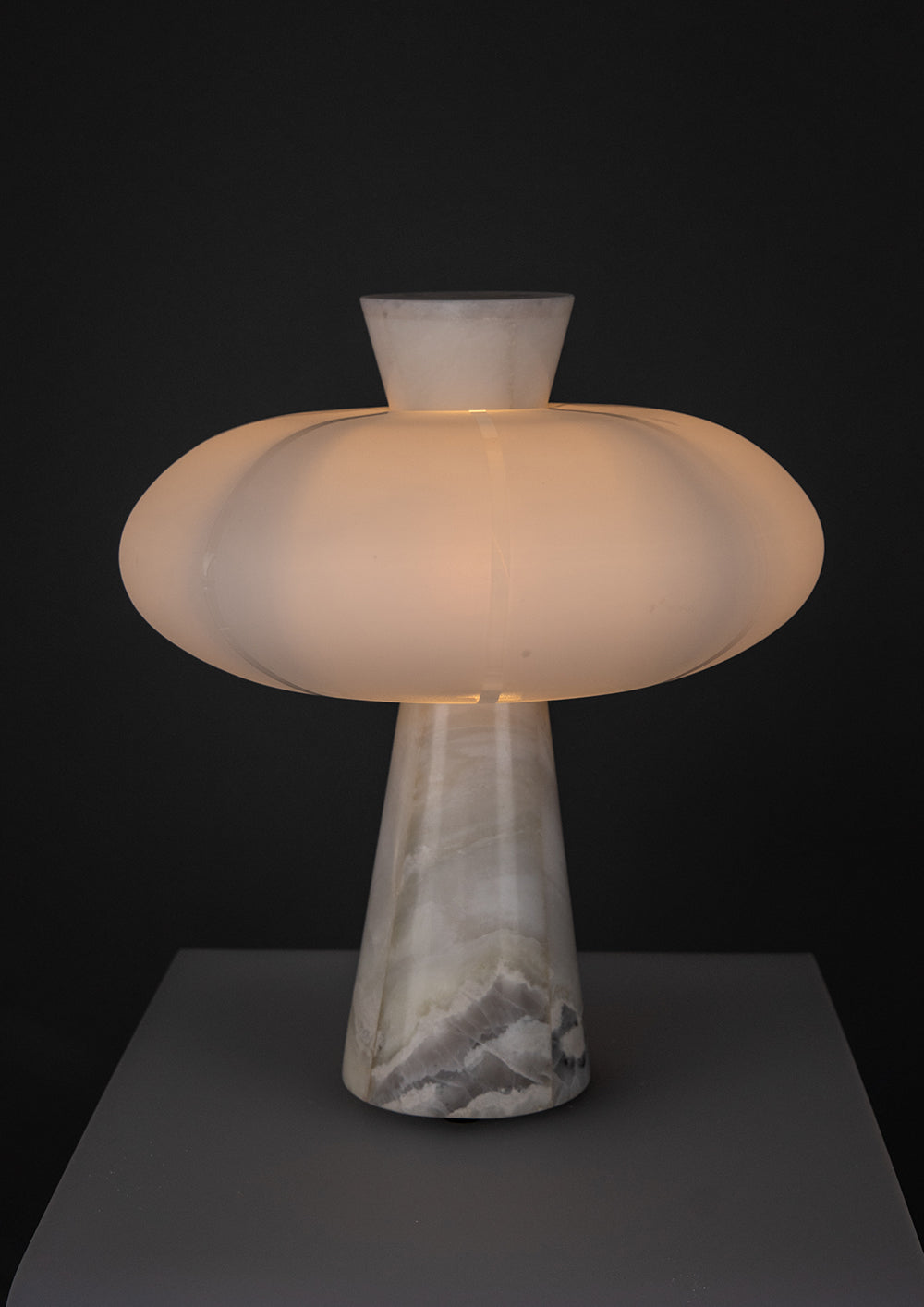 Andorra Table Lamp | Opal White Glass