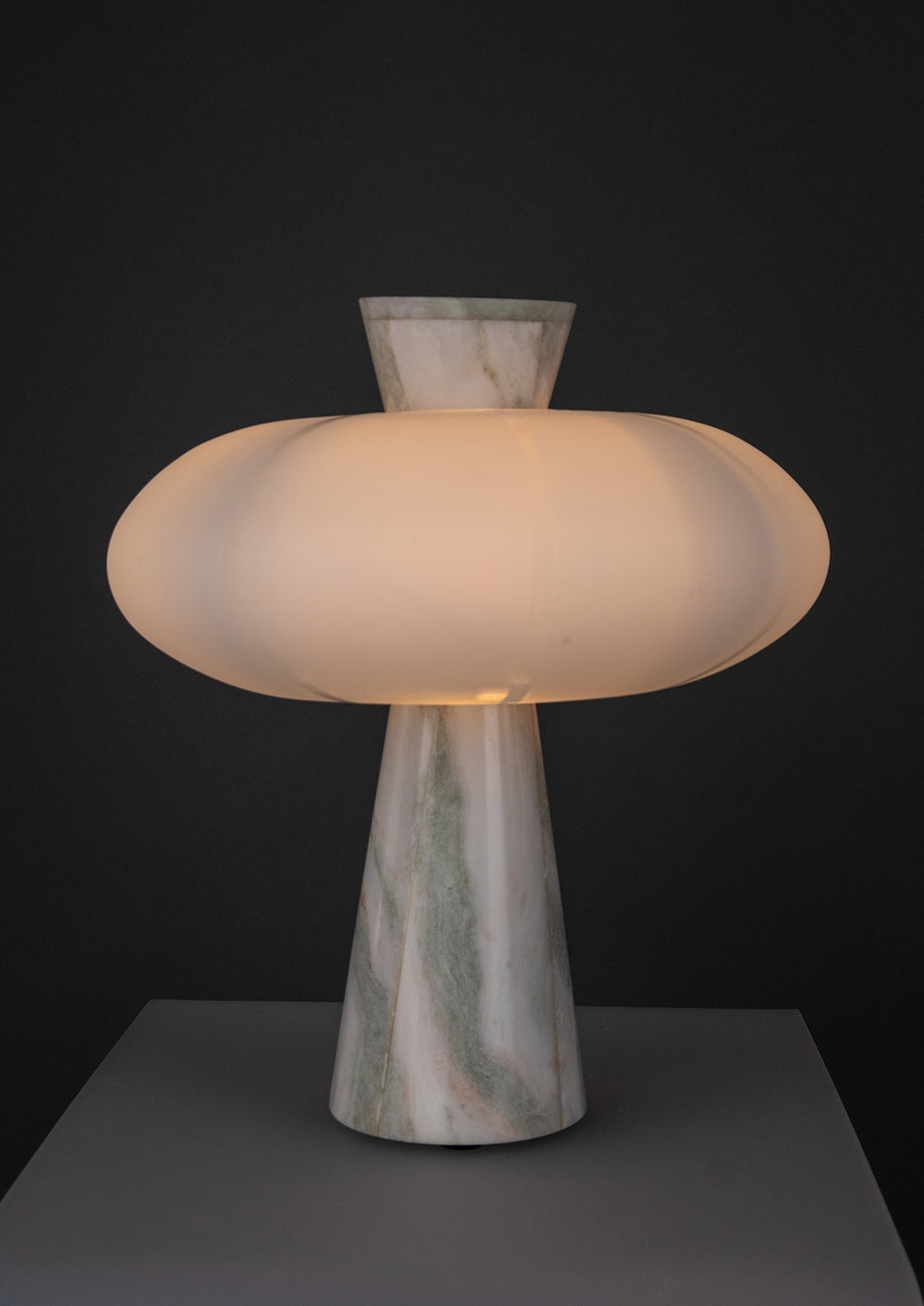 Andorra Table Lamp | Opal White Glass
