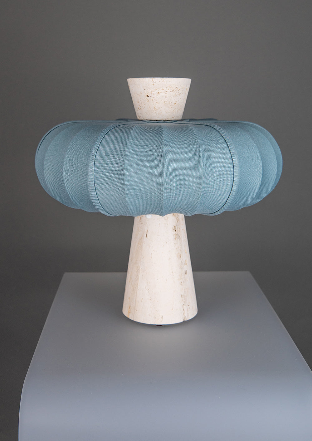 Andorra Table Lamp | White Travertine