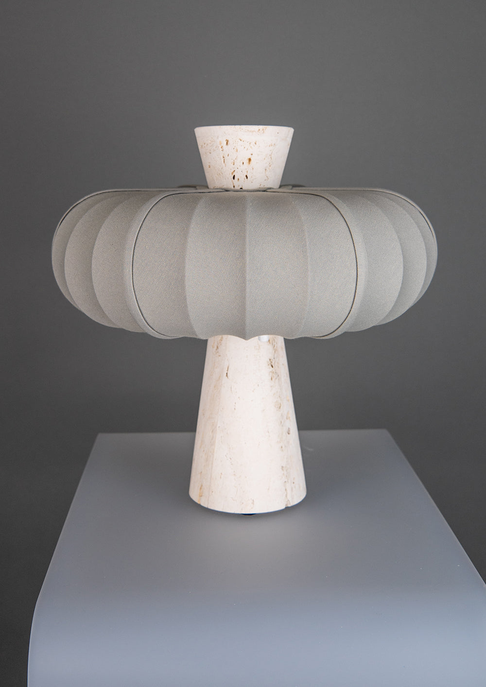 Andorra Table Lamp | White Travertine