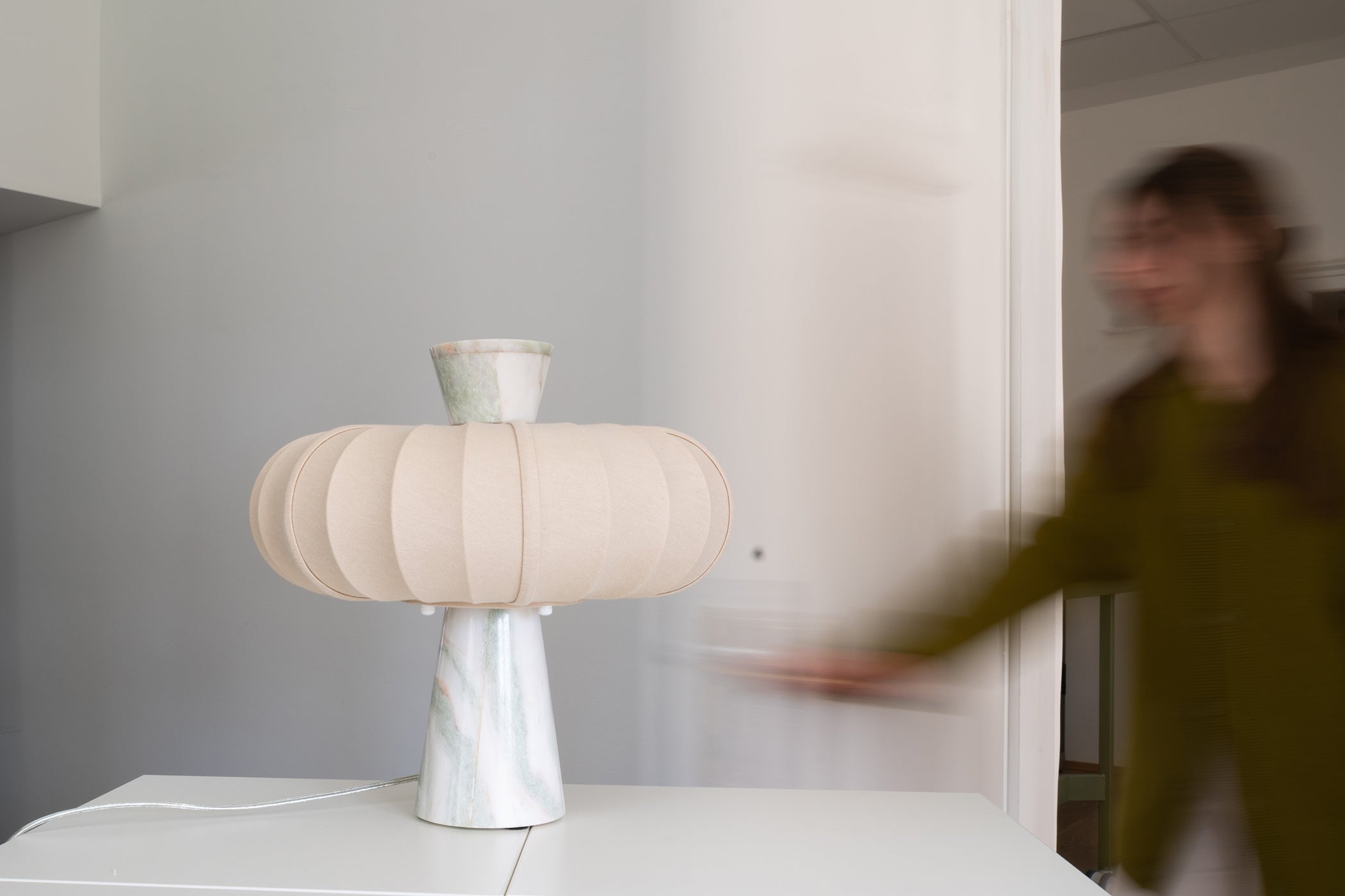 Andorra Marble Table Lamp by Zavadski LLC